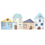 ChandeliersDecor.com-Crib Bumper-Plush Baby Bed Bumper House Theme | Baby Bedding Set Accessories | Infant Crib Bumpers