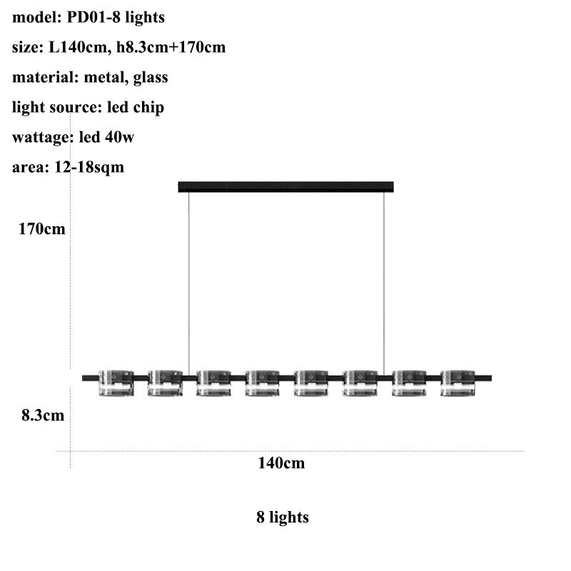 ChandeliersDecor.com-Kitchen Island-Polish Black Glass: Kitchen Island Lighting