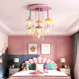 ChandeliersDecor.com-Kids Room Nursery Lighting-Pony Merry Go Round Pink Ceiling Light