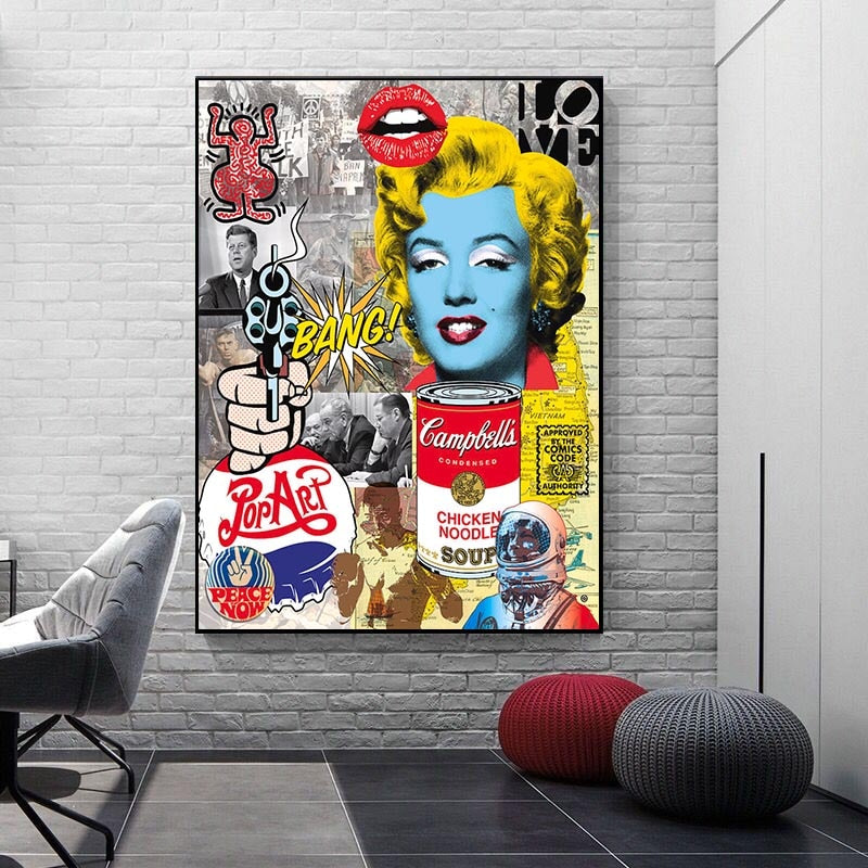 ChandeliersDecor.com-Wall Posters-Pop Art Marilyn Poster: Vibrant and Iconic Masterpiece
