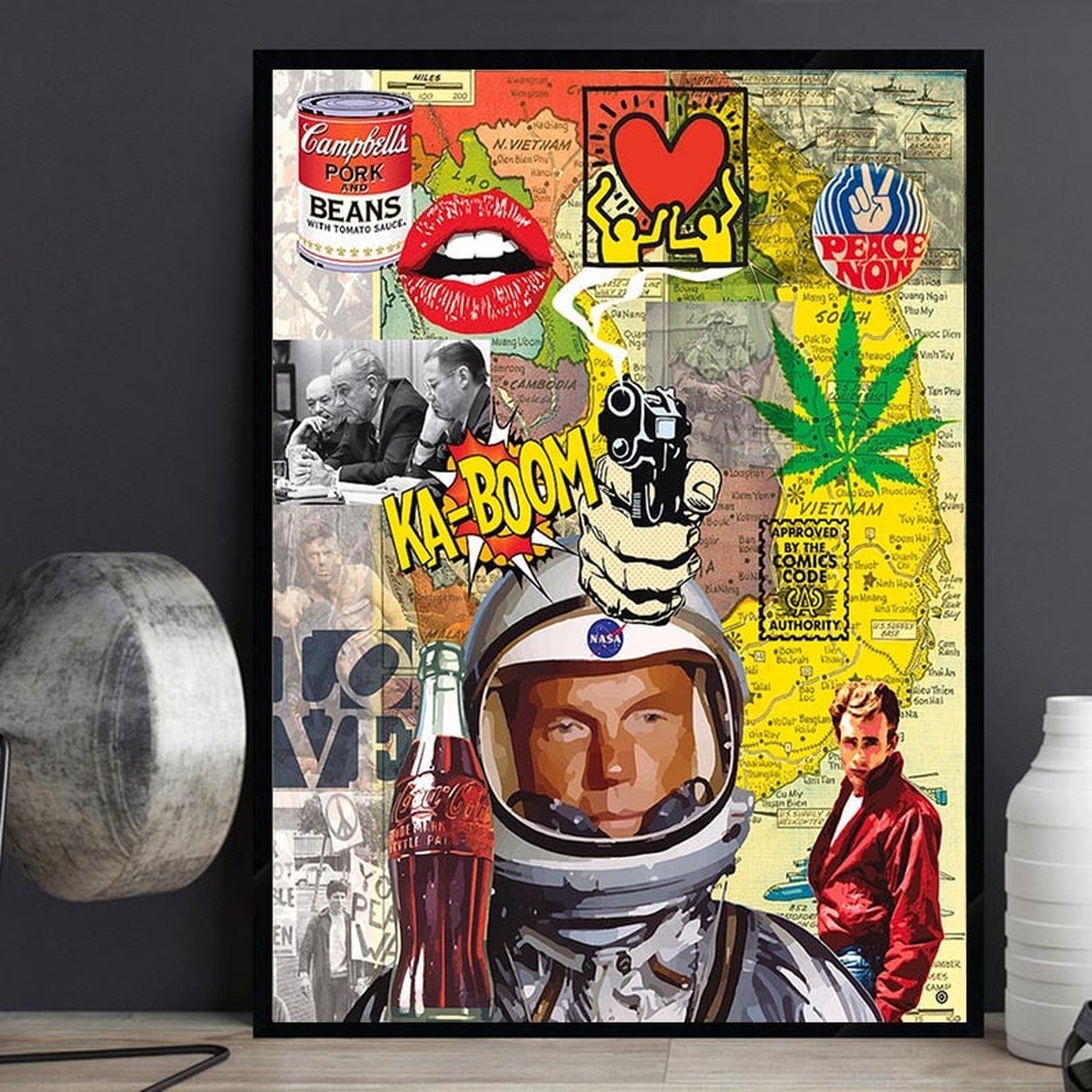 ChandeliersDecor.com-Wall Posters-Pop Art Montage: Expressive and Vibrant Artworks