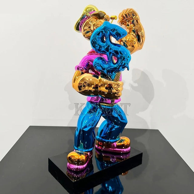 ChandeliersDecor.com-Supreme Sculptures-Popoye Electroplated Statue Ornament