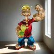ChandeliersDecor.com-Supreme Sculptures-Popoye The Sailor Man Fiber Glass Statue 5ft