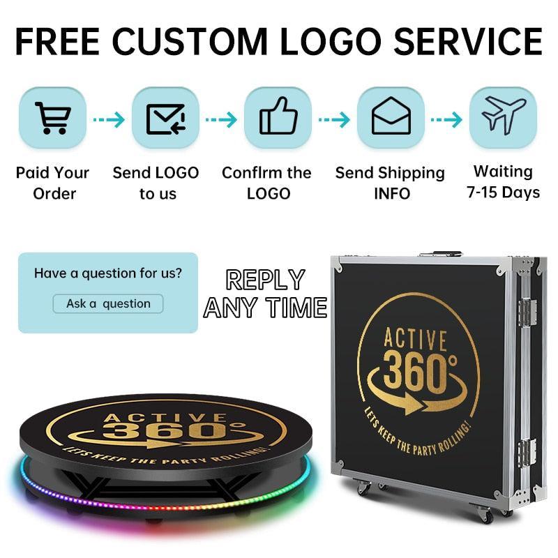 ChandeliersDecor.com-Floor Lamp-Portable 360 Photo Booth Automatic For Video Events