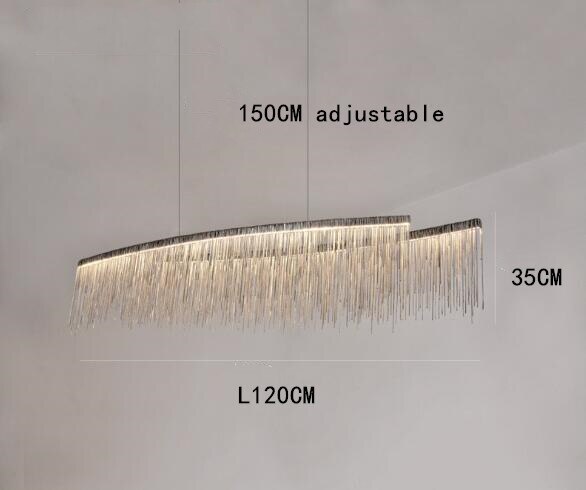 ChandeliersDecor.com-Chandeliers-Postmodern Style Living Room Chain Led Chandelier