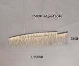 ChandeliersDecor.com-Chandeliers-Postmodern Style Living Room Chain Led Chandelier