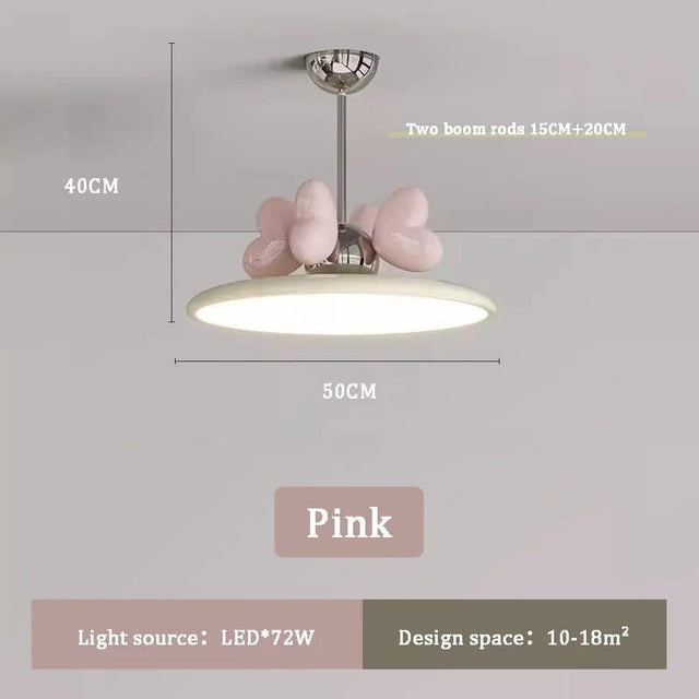 Princess Room Girl Bedroom Bow Chandelier Light - Whimsical Elegance at Her Command-ChandeliersDecor.com