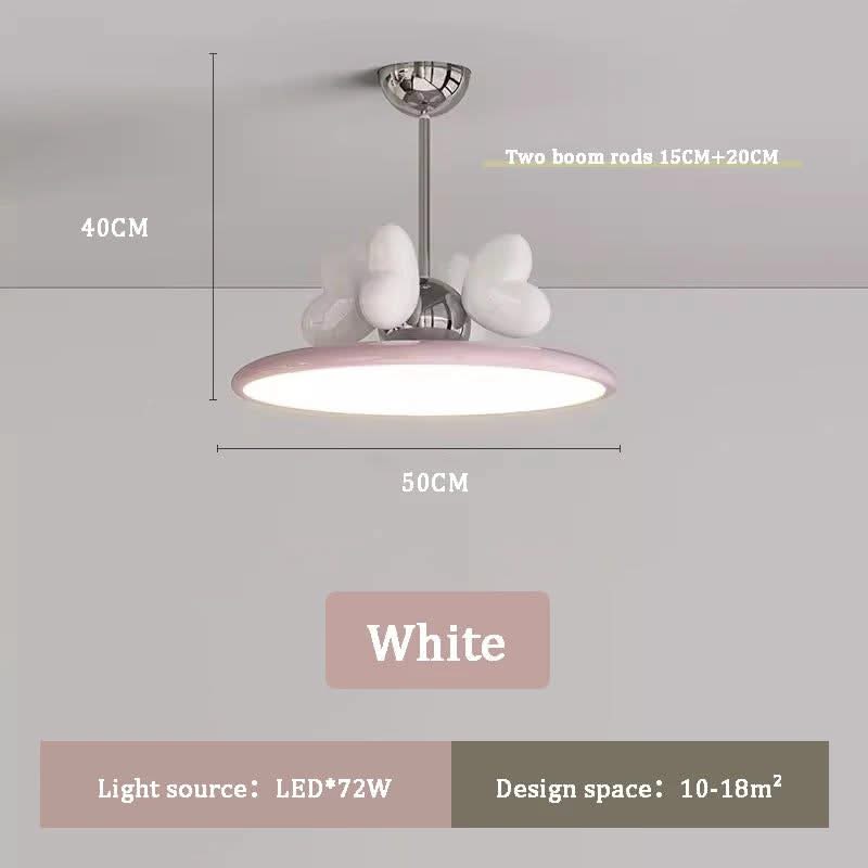 Princess Room Girl Bedroom Bow Chandelier Light - Whimsical Elegance at Her Command-ChandeliersDecor.com