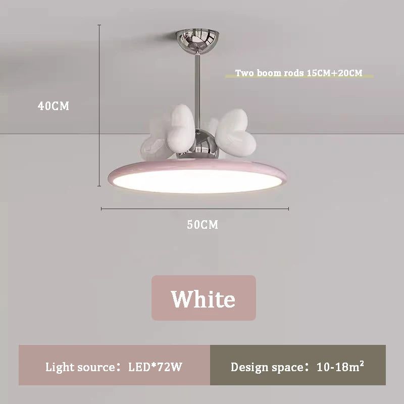 ChandeliersDecor.com-Kids Room Nursery Lighting-Princess Room Girl Bedroom Bow Chandelier Light - Whimsical Elegance at Her Command