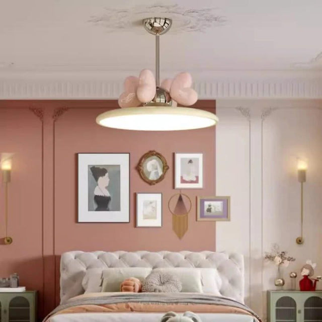 Princess Room Girl Bedroom Bow Chandelier Light - Whimsical Elegance at Her Command-ChandeliersDecor.com