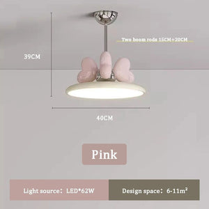 ChandeliersDecor.com-Kids Room Nursery Lighting-Princess Room Girl Bedroom Bow Chandelier Light - Whimsical Elegance at Her Command