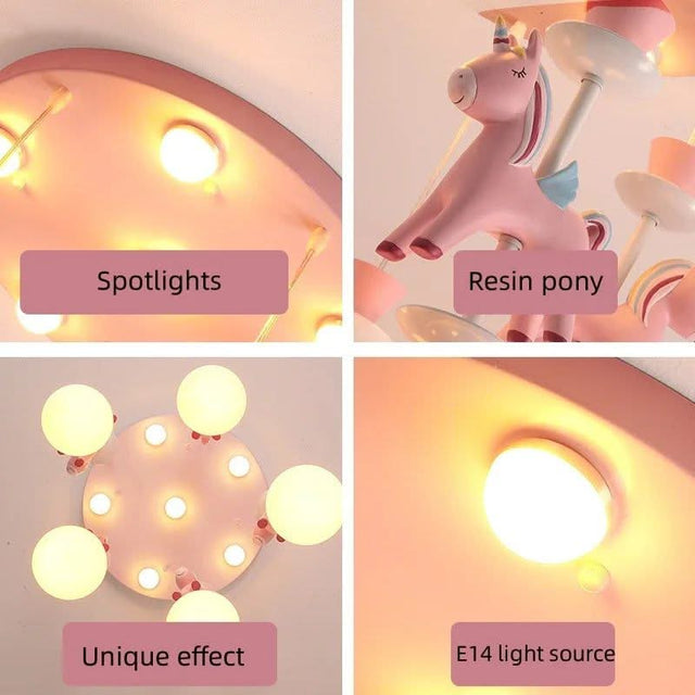 Princess Room Merry Go Round Ceiling Light-ChandeliersDecor.com