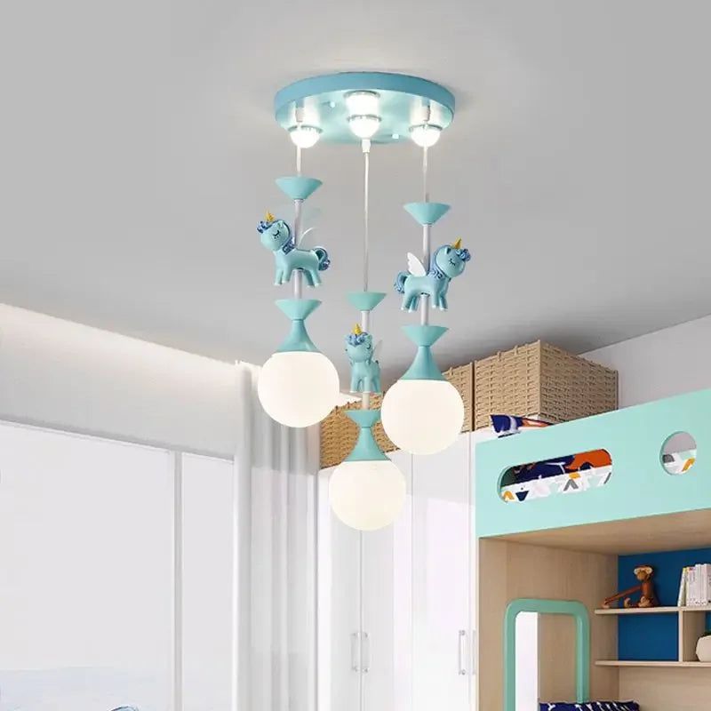 ChandeliersDecor.com-Kids Room Nursery Lighting-Princess Room Merry Go Round Ceiling Light