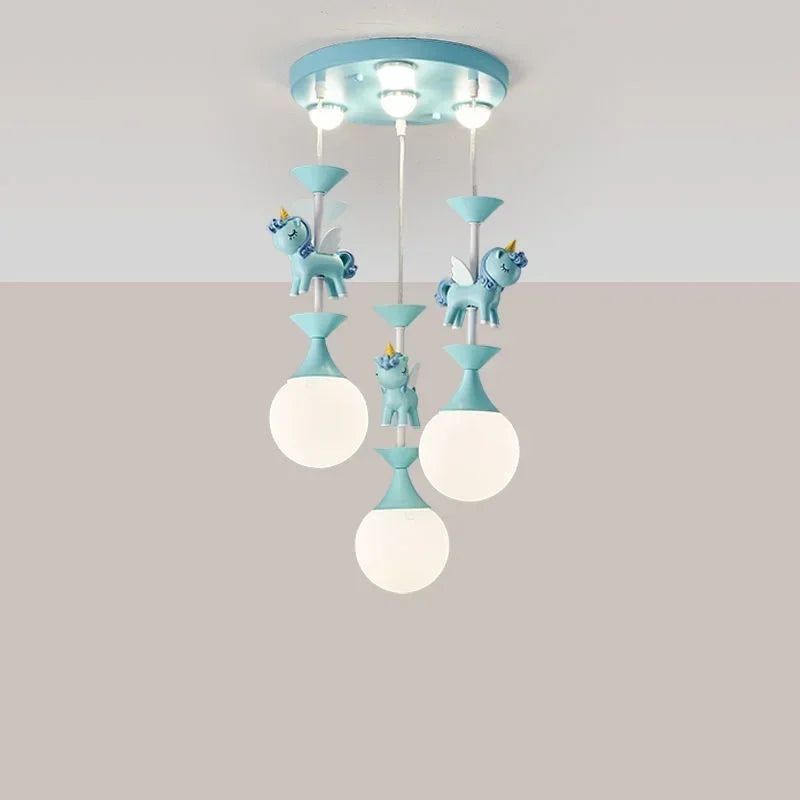 ChandeliersDecor.com-Kids Room Nursery Lighting-Princess Room Merry Go Round Ceiling Light