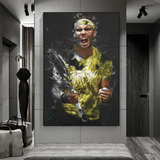 ChandeliersDecor.com-Wall Posters-Rafael Nadal Tennis Legend Sports Canvas Wall Art