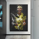 ChandeliersDecor.com-Wall Posters-Rafael Nadal Tennis Legend Sports Canvas Wall Art