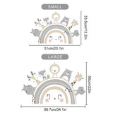 ChandeliersDecor.com-Rainbow Animals Wall Decal – Vibrant and Playful Designs
