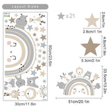 ChandeliersDecor.com-Rainbow Animals Wall Decal – Vibrant and Playful Designs
