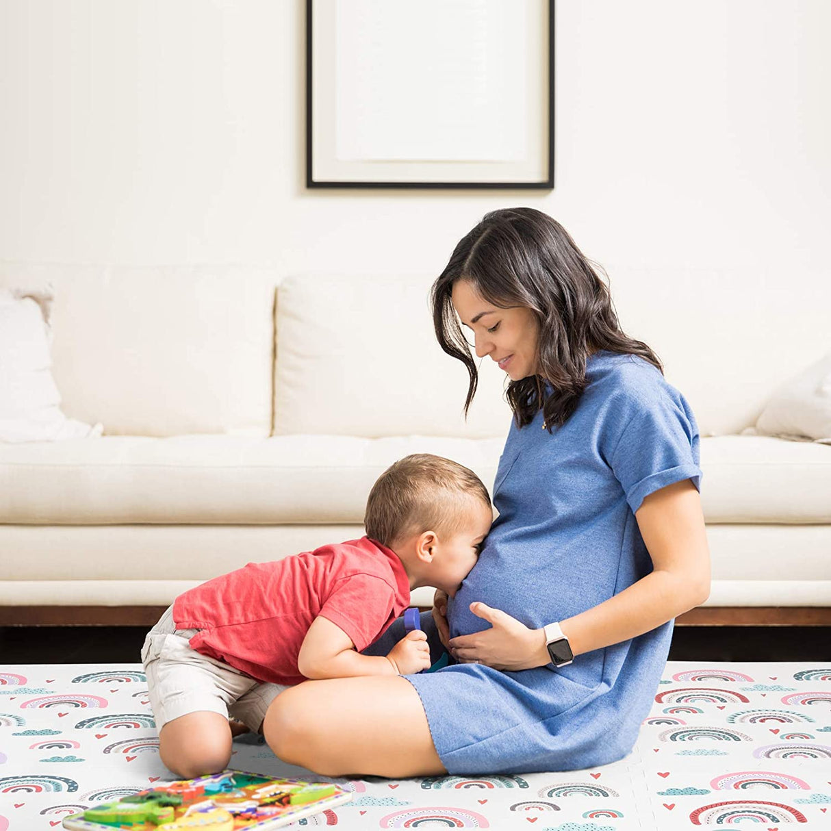 ChandeliersDecor.com-Play Mats-Rainbow Play Mat Non-Toxic Creative Baby Play Mat Tiles