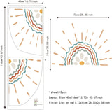 ChandeliersDecor.com-Kids Room Nursery Decals-Rainbow Sun Pattern Wall Stickers