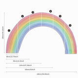ChandeliersDecor.com-Rainbow Wall Decal for Kids Room Wall Decor | Kids Nursery Wall Decals