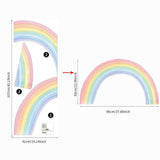 ChandeliersDecor.com-Rainbow Wall Decal for Kids Room Wall Decor | Kids Nursery Wall Decals