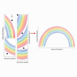 ChandeliersDecor.com-Rainbow Wall Decal for Kids Room Wall Decor | Kids Nursery Wall Decals