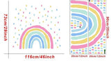 ChandeliersDecor.com-Rainbow Wall Stickers | Big Rainbow Wall Decal | Large Rainbow Wall Sticker