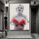 ChandeliersDecor.com-Wall Posters-Red Flowers: Marilyn Poster - Captivating Blossoms