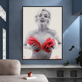 ChandeliersDecor.com-Wall Posters-Red Flowers: Marilyn Poster - Captivating Blossoms