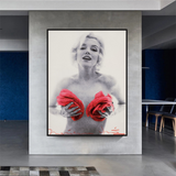 ChandeliersDecor.com-Wall Posters-Red Flowers: Marilyn Poster - Captivating Blossoms