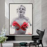 ChandeliersDecor.com-Wall Posters-Red Flowers: Marilyn Poster - Captivating Blossoms