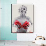 ChandeliersDecor.com-Wall Posters-Red Flowers: Marilyn Poster - Captivating Blossoms