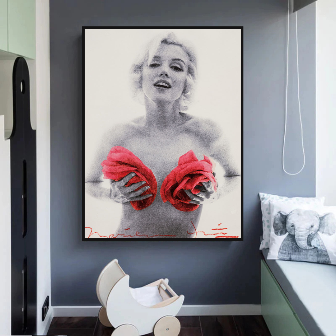ChandeliersDecor.com-Wall Posters-Red Flowers: Marilyn Poster - Captivating Blossoms