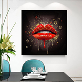 ChandeliersDecor.com-Wall Posters-Red Lips Canvas Wall Art