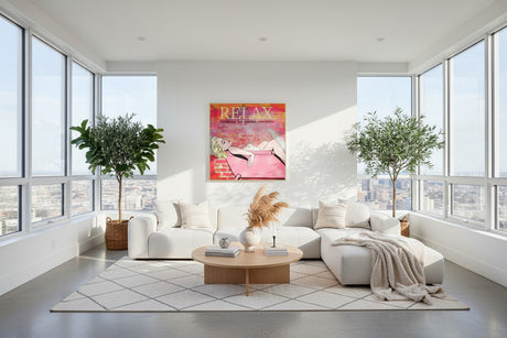 Relax Woman Bathing Print Poster on Canvas - Home Decor Wall Art-ChandeliersDecor.com