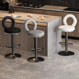 ChandeliersDecor.com-Bar Stools-Relaxing Swivel Altos Metal Backrest Bar Stools