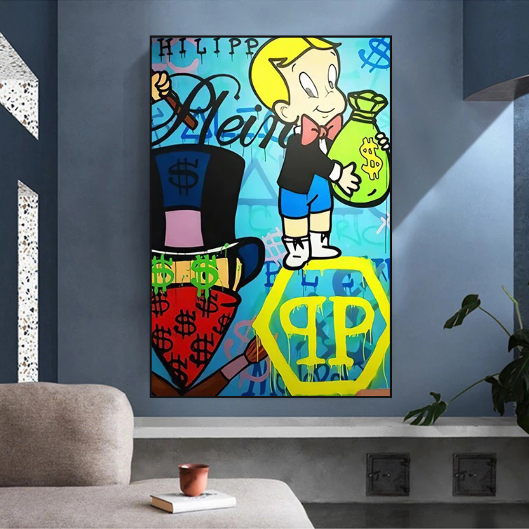 ChandeliersDecor.com-Monopoly Wall Poster-Richie Monopoly Canvas Wall Art
