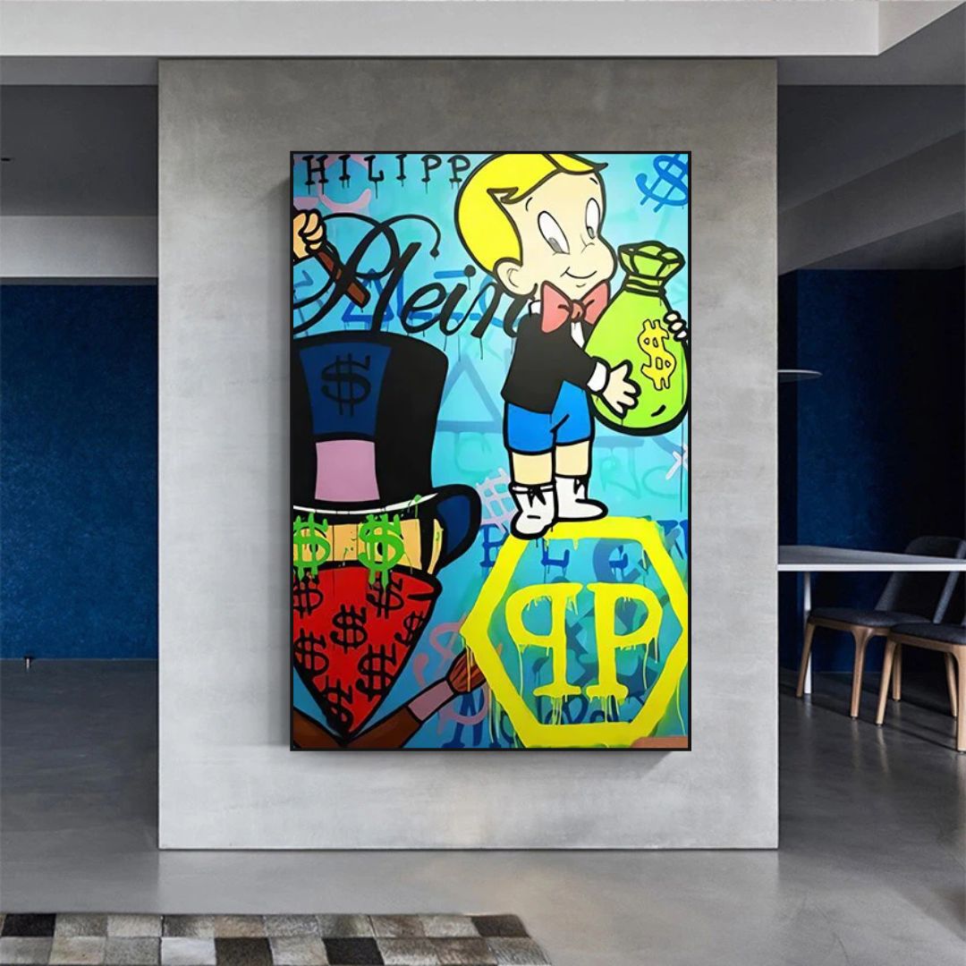 ChandeliersDecor.com-Monopoly Wall Poster-Richie Monopoly Canvas Wall Art