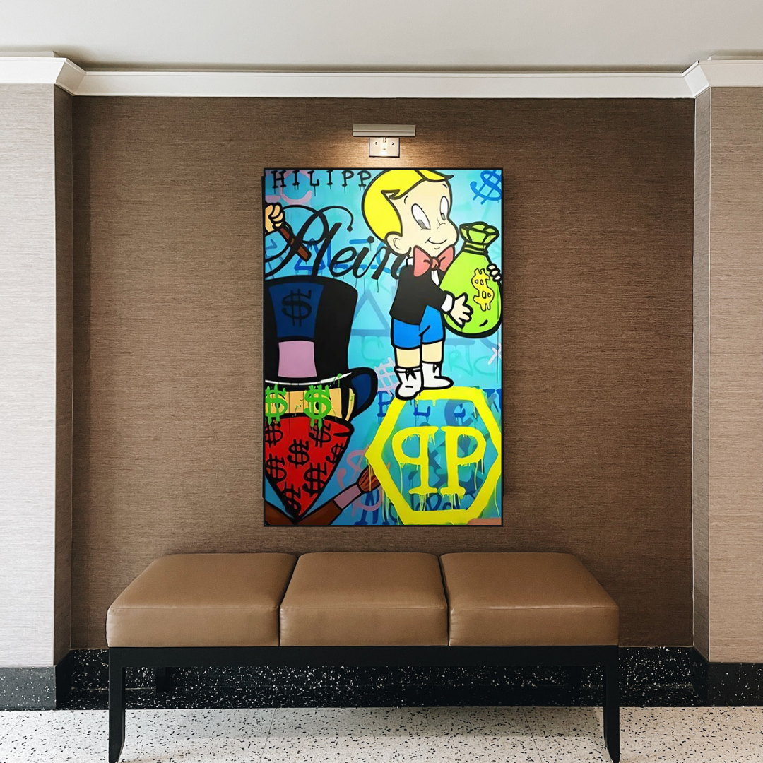 ChandeliersDecor.com-Monopoly Wall Poster-Richie Monopoly Canvas Wall Art
