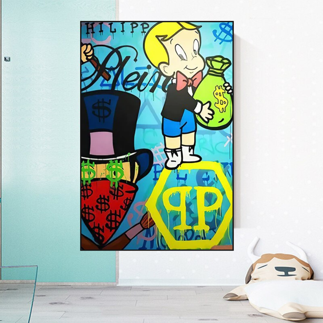 ChandeliersDecor.com-Monopoly Wall Poster-Richie Monopoly Canvas Wall Art