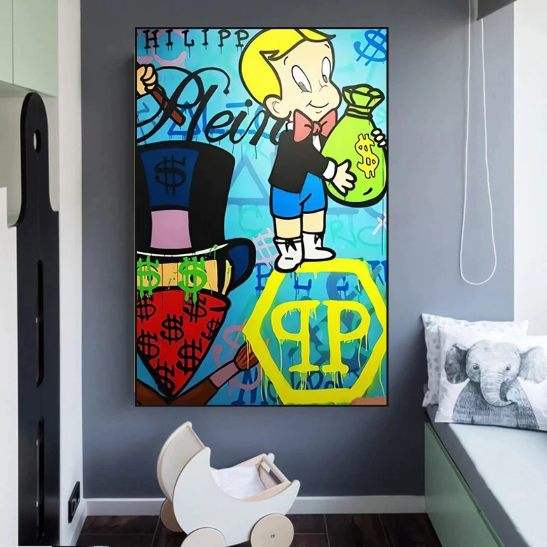 ChandeliersDecor.com-Monopoly Wall Poster-Richie Monopoly Canvas Wall Art