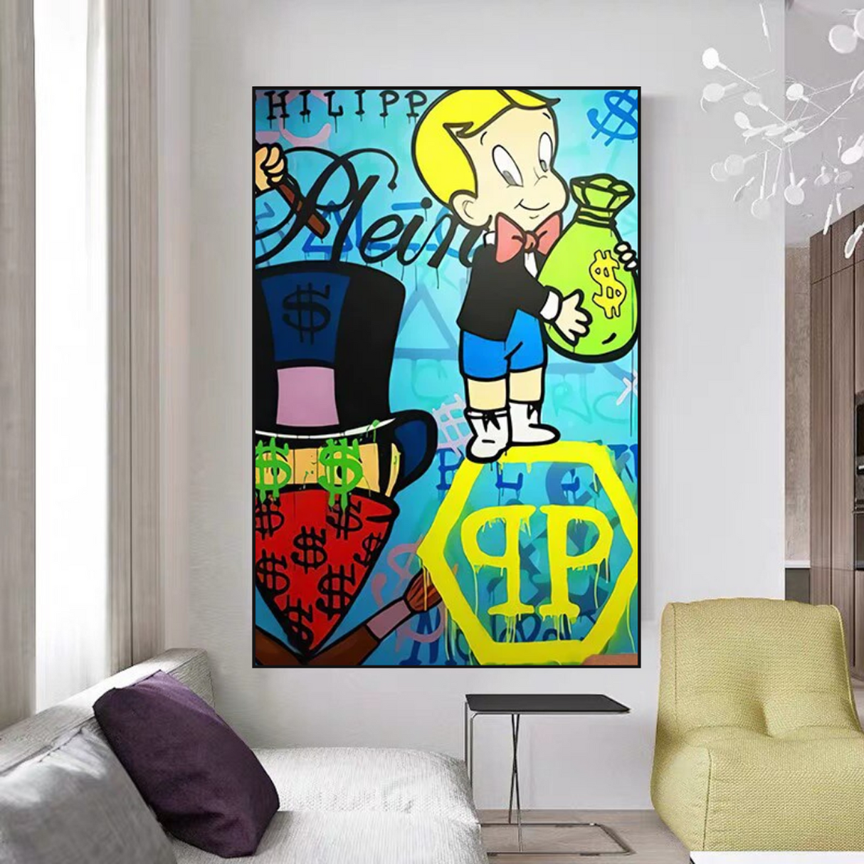 ChandeliersDecor.com-Monopoly Wall Poster-Richie Monopoly Canvas Wall Art