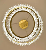 ChandeliersDecor.com-Staircase Chandelier-Rings Crystal LED Staircase Chandelier: Elegance