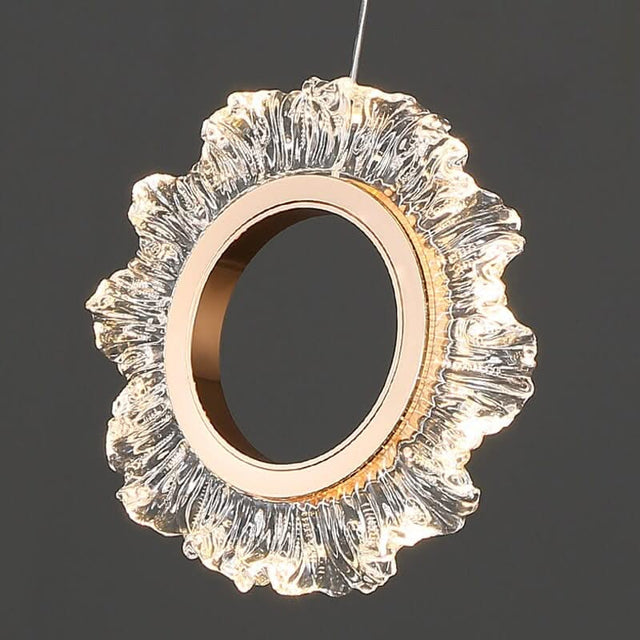 Rings LED Light Staircase Chandelier – Style Your Staircase-ChandeliersDecor.com