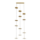 ChandeliersDecor.com-Staircase Chandelier-Rings LED Plate Staircase Chandelier