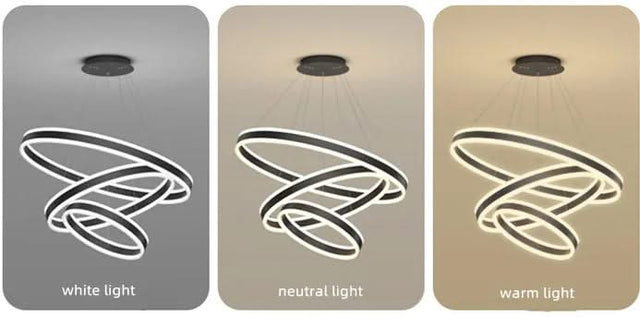 Rings LED Staircase Chandelier: Unparalleled Elegance-ChandeliersDecor.com