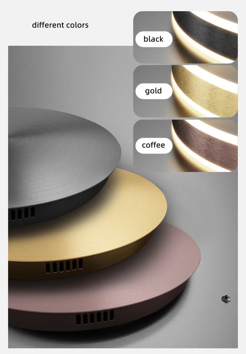 ChandeliersDecor.com-Staircase Chandeliers-Rings LED Staircase Chandelier: Unparalleled Elegance