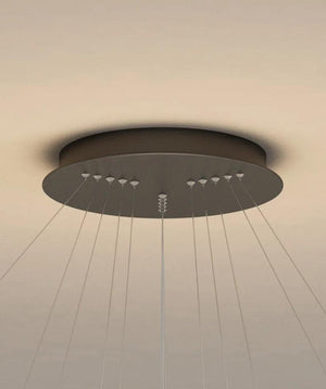 ChandeliersDecor.com-Staircase Chandeliers-Rings LED Staircase Chandelier: Unparalleled Elegance