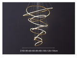 ChandeliersDecor.com-Staircase Chandelier-Rings Staircase Chandelier: Unparalleled Elegance